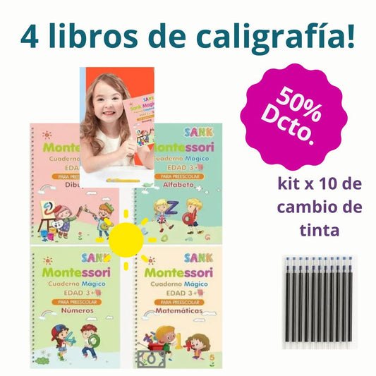 LIBROS CALIGRAFIA Montessori®
